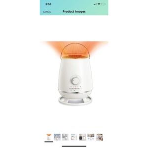 Kismile Electric Small Space Heater Portable Heater Fans with Adjustable Thermos